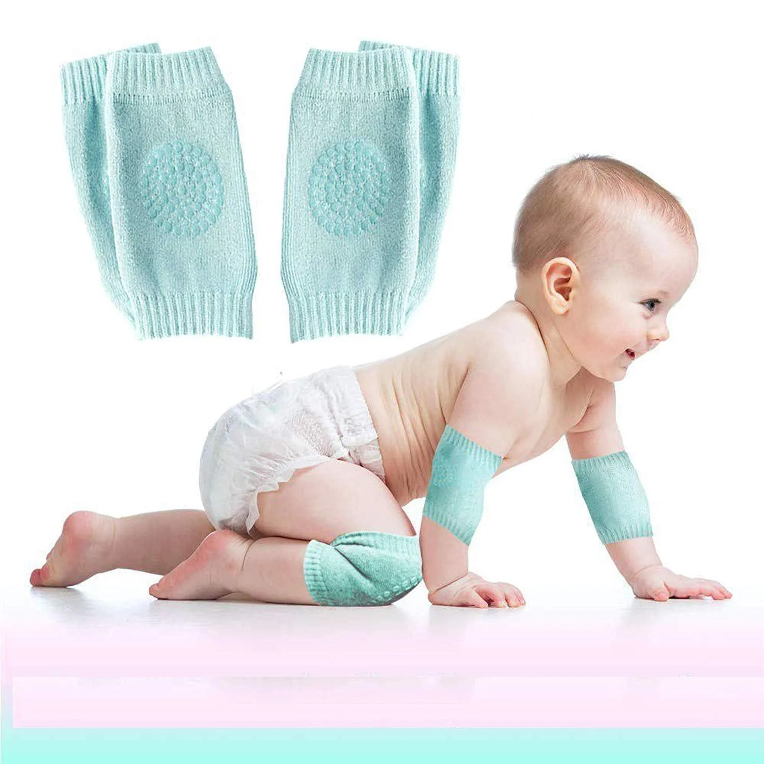Soft Protective Baby Knee Pads for Crawling