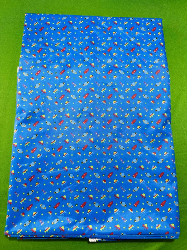 Waterproof Bed Sheet Blue Print - Image 2
