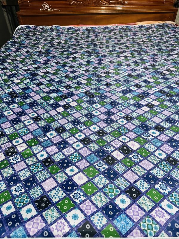 Waterproof Bed Sheet Green Check
