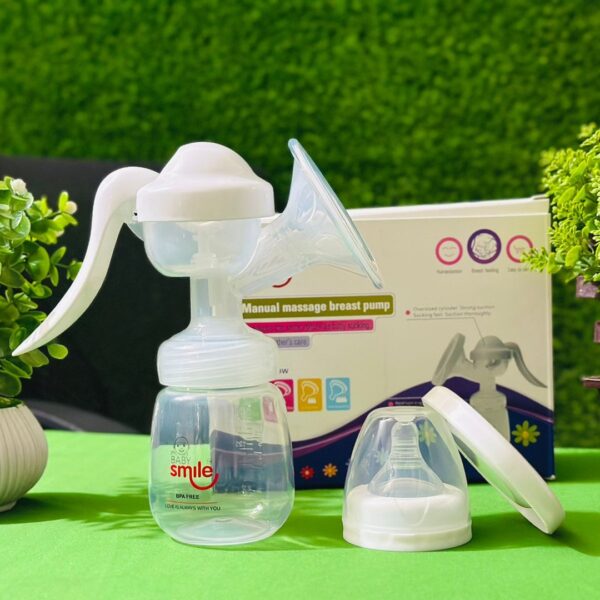 Baby Smile Manual Breast Pump – BPA Free, Comfortable & Easy to Use 180ml