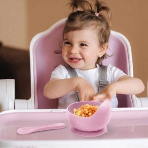 Silicone Baby Bowl with Spoon 2 Pcs