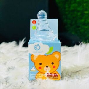 Apple Bear Soft Peristaltic Silicone Nipple