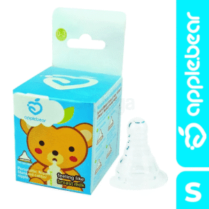 Apple Bear Soft Peristaltic Silicone Nipple