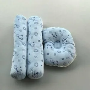 3-Piece Velvet Soft Pillow Set for Newborns