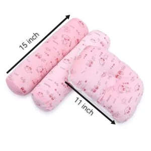 3-Piece Velvet Soft Pillow Set for Newborns