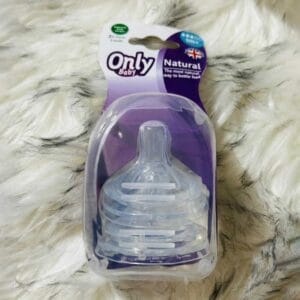 Only Baby Natural-Flow Silicone Nipple 1M+