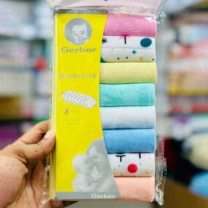Soft Cotton Washable Baby Towel Set 8×8